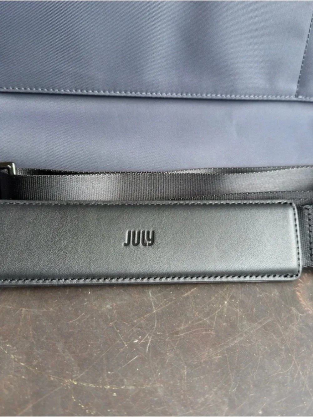 NEW July Carry All Weekender Bag French Navy Blue Travel Duffle